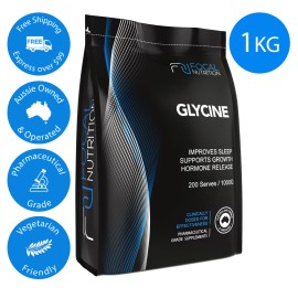 NUTRICIÓN FOCAL 100 % POLVO DE GLICINA PURA 1 KG *Grado farmacológico*