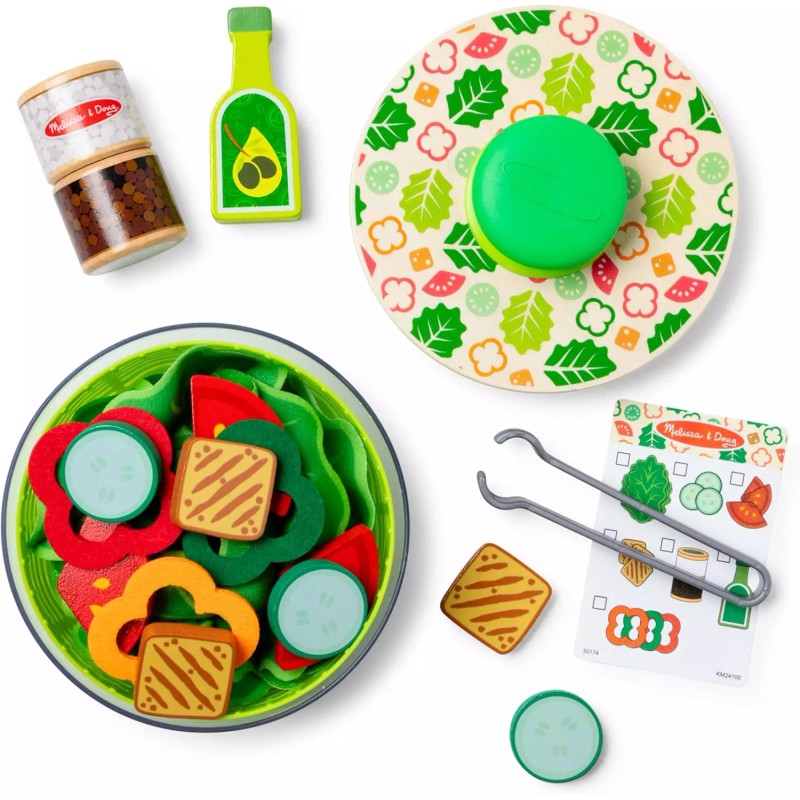 Melissa & Doug Spin & Chop Salad Spinner Play Set