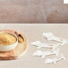 YOBRO Ceramic Dachshund Measuring Spoon Set - 4 Cute Dog-Shaped