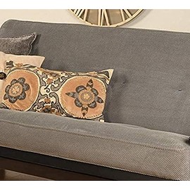 Queen Size Plush Futon Cover Only Zippered Slipcover Fits 6-8 inch Futons Mattress (Thunder, Queen Size)