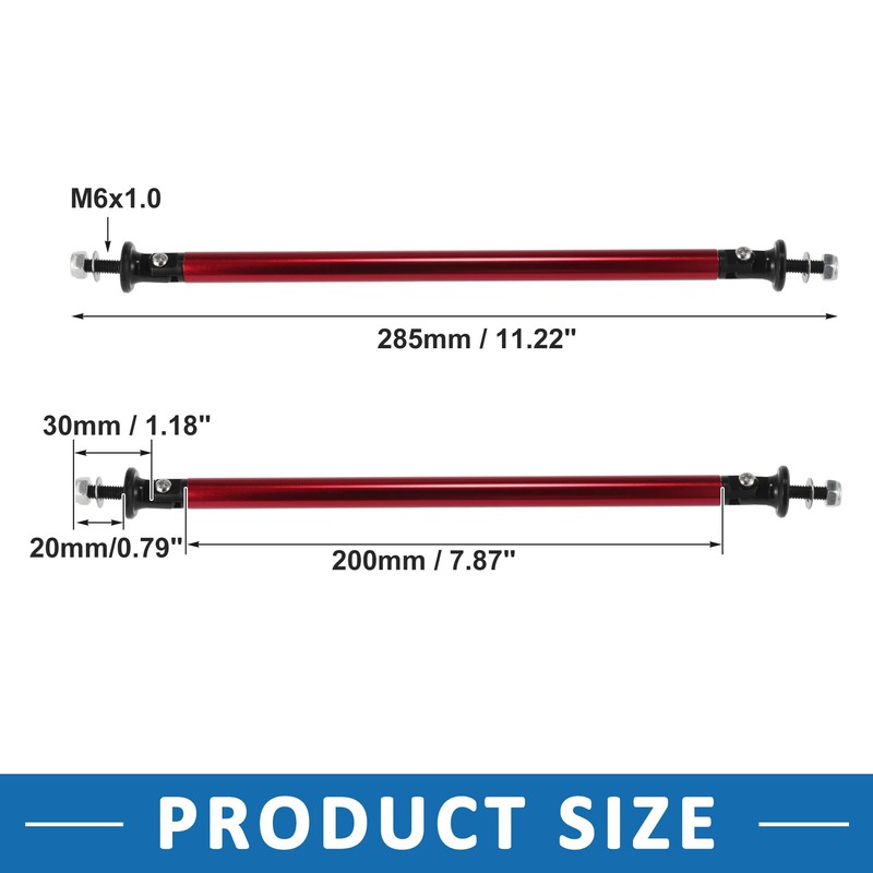 A ABSOPRO Car Bumper Splitter Support Rod 200mm 7.87" Support