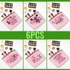 Cheerleader Gifts, 6 Pcs Cheer Makeup Bag Cheer Gifts Cheer