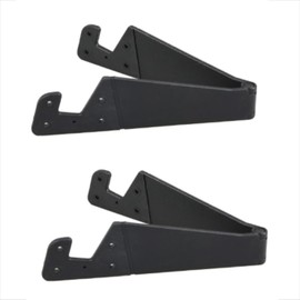 sms22 Mini Smartphone Stand, Foldable Smartphone Stand, Portable Holder, 4.4 x 1.2 inches (113 x 30 mm), Black, Set of 2