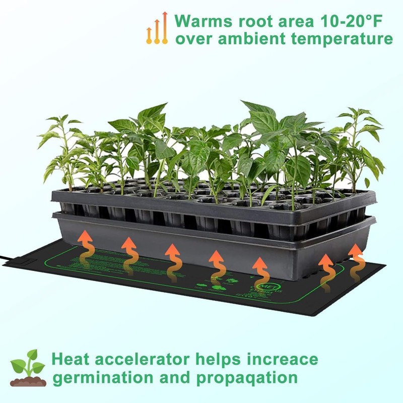 Seedling Heat Mat with Thermostat Durable Waterproof Heat Mat