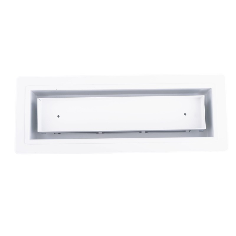 Zion Flush Mount Floor Register 3" x 10" White Modern