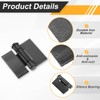 sourcing map 2 Pack Heavy Duty Weldable Hinges, 3.19" x