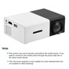 Mini Stylish Home Theater Portable LED Projector Multimedia Player Black