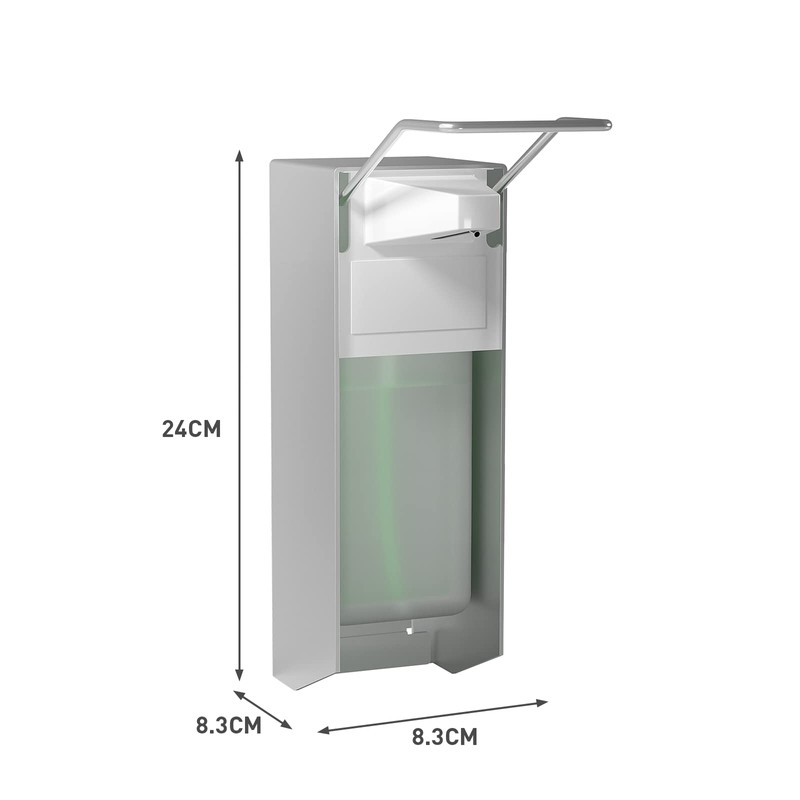 HOUSEHOLD WORLD Eurospender, Wall Mounted Soap Dispenser with Elbow Print