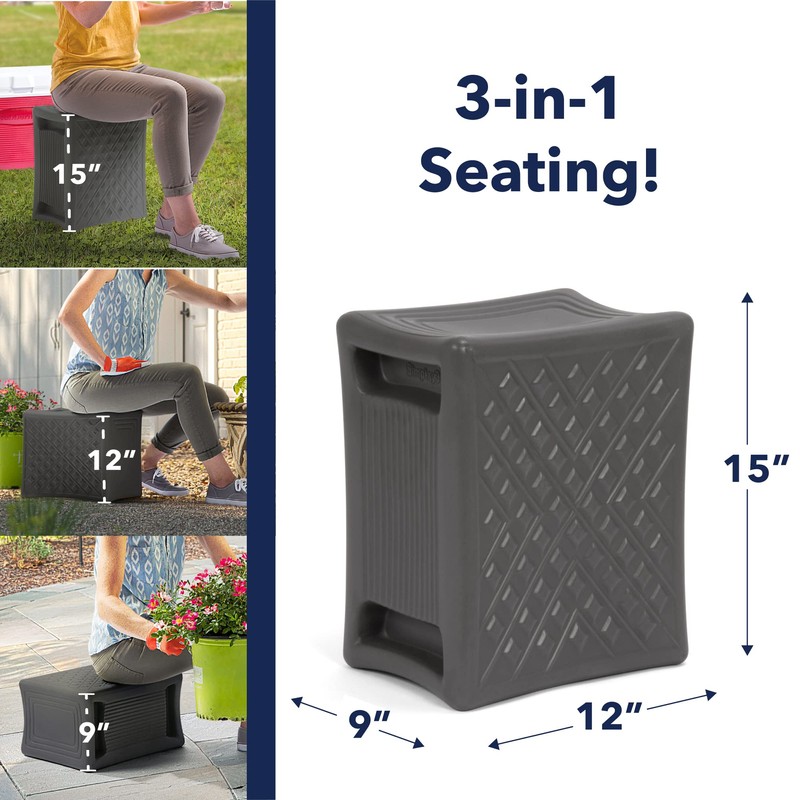 Simplay3 Handy Home 3-Level Heavy Duty Work/Garden Seat - 12""