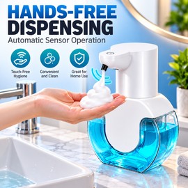 Automatic Soap Dispenser for Hands-Free Washing – 420ML 4-Level Adjustable Design for Countertop or Wall Mount