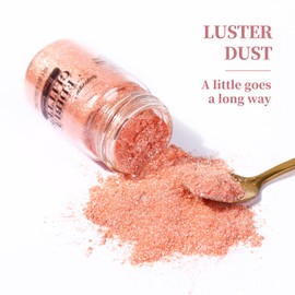 Sujoygar Rose Gold Edible Glitter, Food Grade 8g, Edible Glitter for Drinks, Kosher & Halal Certified, Cocktail, Cupcake, Chocolate, Strawberry, Baking