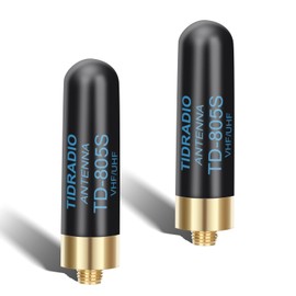 TIDRADIO TD-805S Ham Radio Short Antenna 1.96inch Enhanced Ver. Long Range Dual Band VHF/UHF 144/430Mhz for UV-5R mini 5RM BF-F8HP Pro TD-H8,TD-H3 Plus,5RH Pro,DM32,BAOFENG Accessories, SMA-F, 2Pack