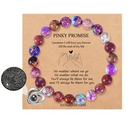 QWNHONEY Birthday Gifts Idea for Women Colorful Imperial Nature Beads Bracelet Birthday Valentine's Day Christmas Anniversary Unique Jewelry Gift for Women Her