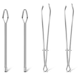 4Pcs Metal Bodkin Sewing Tool, Sewing Clips Drawstring Threader Tool, Easy Pull Hoodie String Threader, Threader Sewing Accessories for Pants, Hoodies, Shoes, DIY Rope