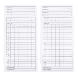WOONEKY 12-Piece Golf Scorecards for Competition Tracking Sturdy Paper Easy to Use Designed for Golf Enthusiasts and Tournaments