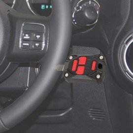 JeCar Key Fob Cover Case ABS Key Shell Protection Compatible with Jeep Wrangler 2007-2018 JK JKU /Compass 2007-2016/Patriot 2011-2016, Black