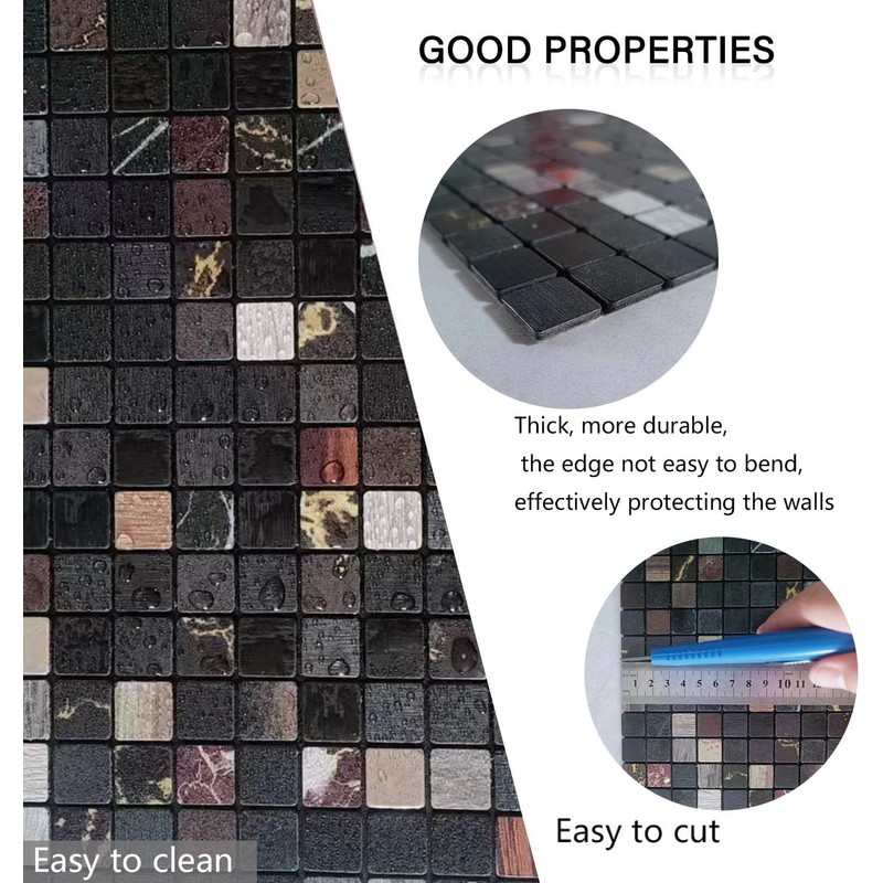 weimeisc 10 Sheets Peel and Stick Backsplash Tile for Kitchen,