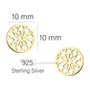 SOFIA MILANI - Women's Earrings 925 Silver - Flower Circle