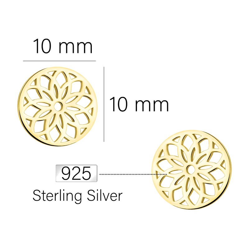 SOFIA MILANI - Women's Earrings 925 Silver - Flower Circle