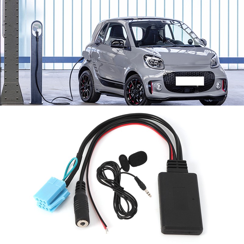 8Pin Bluetooth AUX IN Cable Adapter with Microphone Handsfree Calling