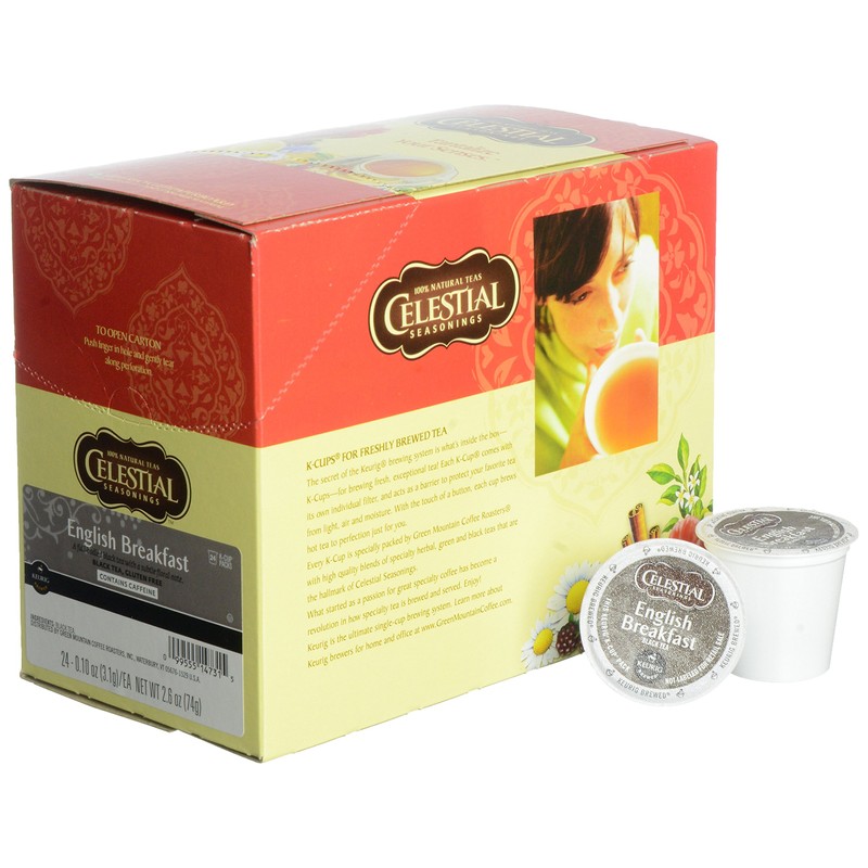 Celestial Seasonings English Breakfast Black Tea, 24 Count