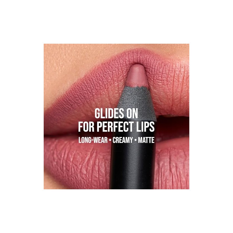 K7L- Lápiz labial rosa oscuro (vegano): duradero y resistente al