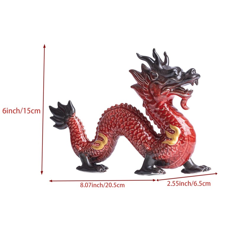 Large Chinese Feng Shui Dragon Statue Home Decor Office Decor