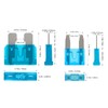 JOREST 168pcs Car Fuse Kit, 114pcs Mini Flat Fuse +