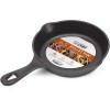 Commercial Chef 6.5 Inch Cast Iron Skillet, Black