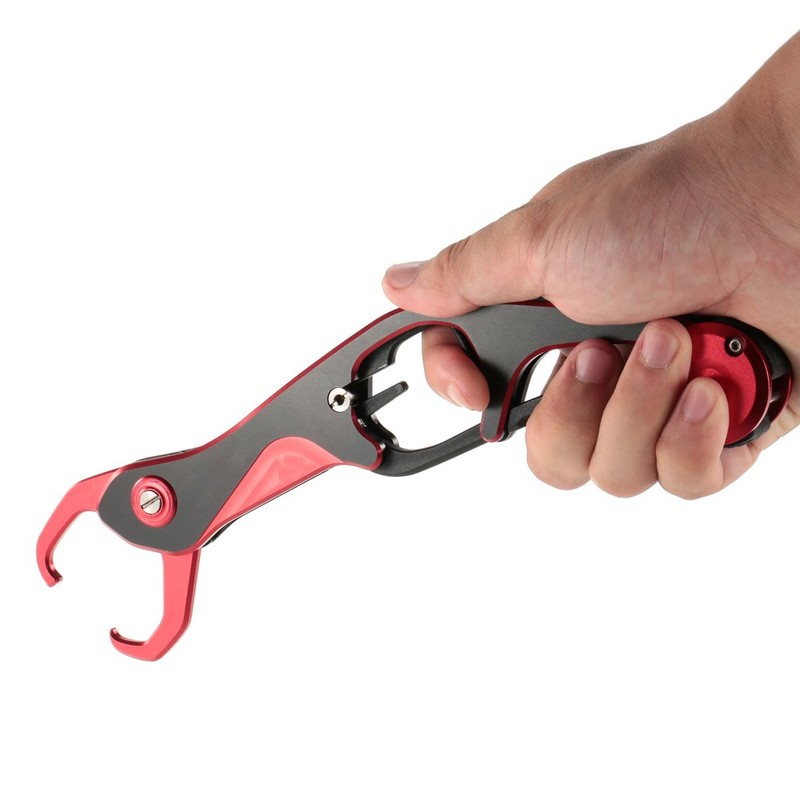 Fish Grip Ultra Light Aluminum Fish Catcher Fish Catcher (Red)