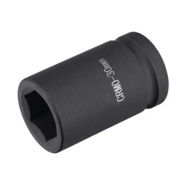 TA-VIGOR 1 Drive with 30mm 6 Point Impact Socket, CR-MO 80mm Length, Metric Standard Sizes