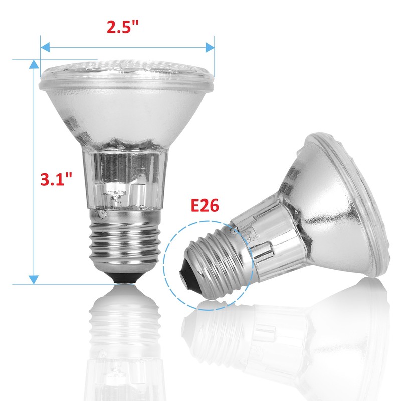 12Vmonster Value 15 Pack DIMMABLE 50PAR20/FL PAR20130v 50W Halogen Recessed
