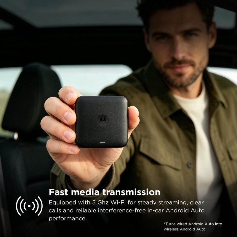 Motorola Drive MA2 Wireless Android Auto Adapter – Engineered by