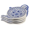 Alipis 4pcs Ceramic Tea Bag Coasters Spoon Rests Teabag Holder