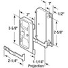 Prime-Line A 142 Black Plastic Mortise Style Screen Door Latch