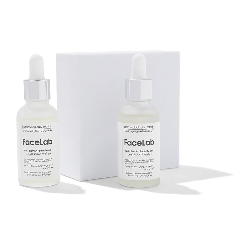 FaceLab Anti-Blemish Serum, Advanced Peptide, Niacinamide Formula, Even Skin Tone,