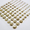 082 Rhinestone Sticker (Decal) Jewelry Type 4-9mm [Gold]