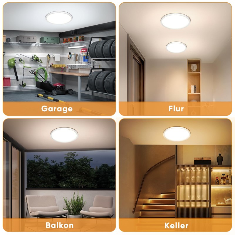 Cocolemon LED Ceiling Light with Radar Motion Sensor, 24 W