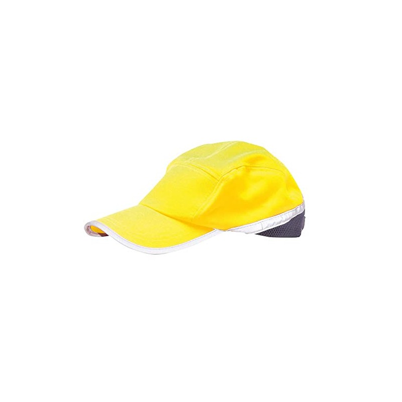 Portwest HB10YNR Series HB10 Hi-Vis Baseball Cap, Regular, Yellow/Navy