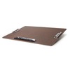 17x11 Clipboard Hardboard Panel Featuring 3 Clips Brown