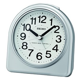 Seiko Alarm Clock Plastic Silver QHR204S