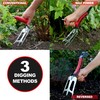 Roamwild Multi-Digger Dual Grip Garden Hand Trowel (Hand Fork/Cultivator)
