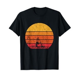 Snowmobile Retro Sunset Snowcross Snowmobiling Lovers T-Shirt