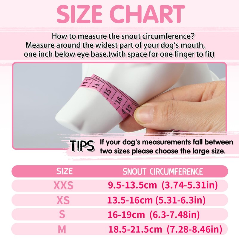 Dog Muzzle, Small Soft No Barking Dog Muzzle for Puppy