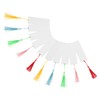 SEWACC 10 Sets Aluminum Blank Bookmarks with Tassels for Sublimation