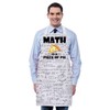 BNQL Math Apron Math Gifts for Math Lovers Gift Mathematics