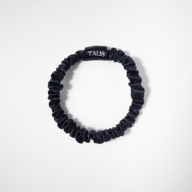 Mulberry Silk Skinny Hair Scrunchie (Black)