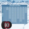 MOPHOTO Extra Large Antislip Snow Socks for Tires, Enhanced Traction