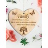 Pet-Jos Family Plaque Wooden Hanging Heart Gift for Family Members