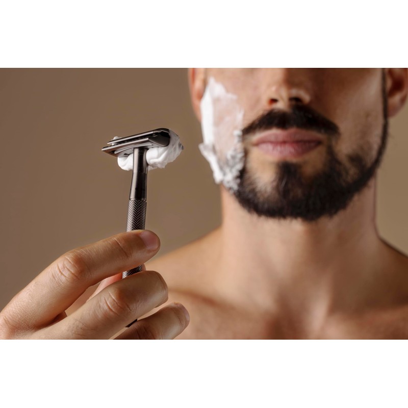 ANYMALE® Safety Razor Black Edition - Includes 5 ASTRA Blades